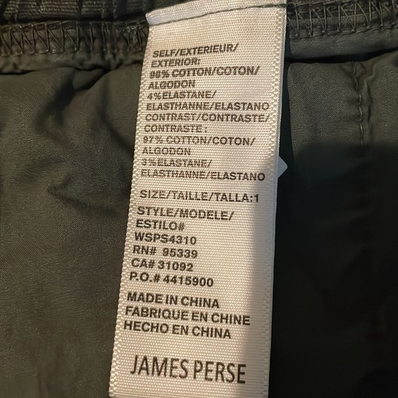 NWOT WOMENS James Perse shorts. Drawstring waist. Size 1 (small) - Picture 6 of 7